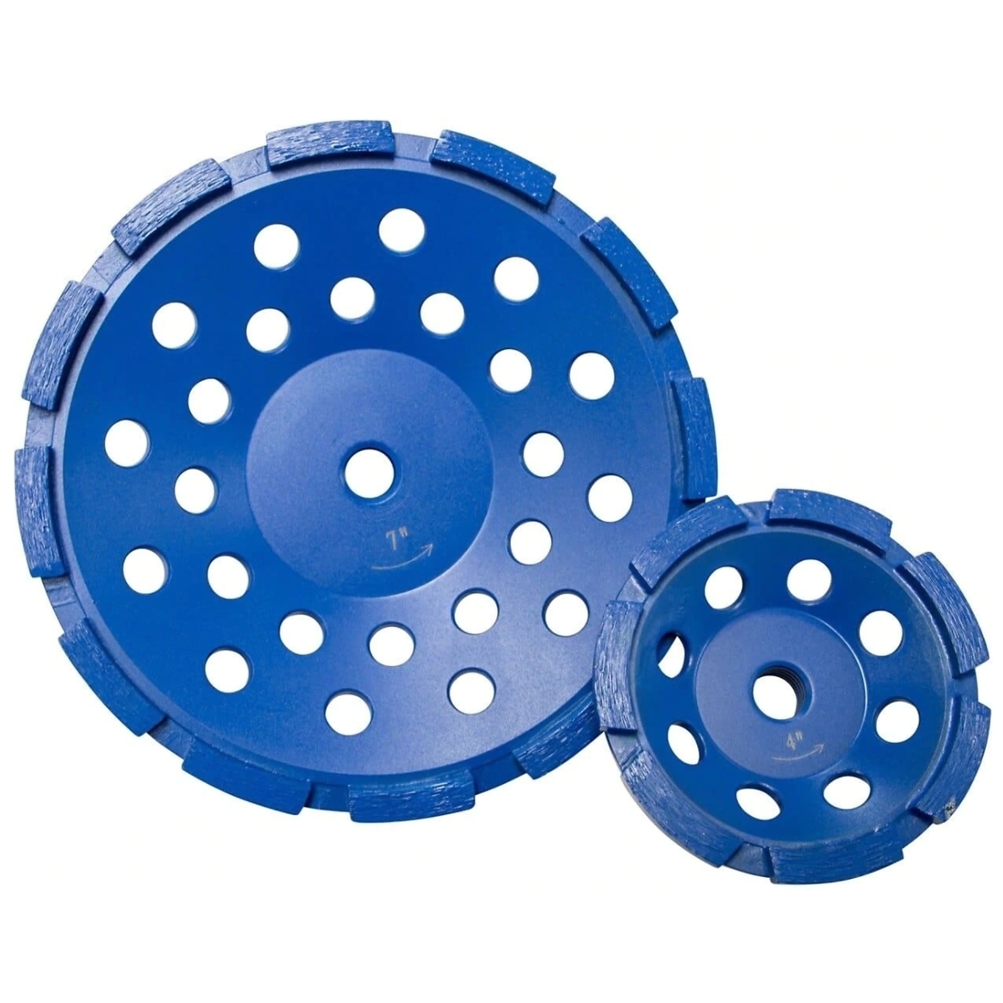 Diamond Star Blue Single Row Diamond Cup Grinder 4" X 5/8"-11